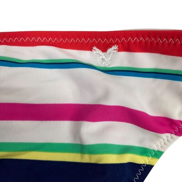 American Eagle Outfitters Stripe Bikini Bottom size Large NEW - Picture 3 of 6